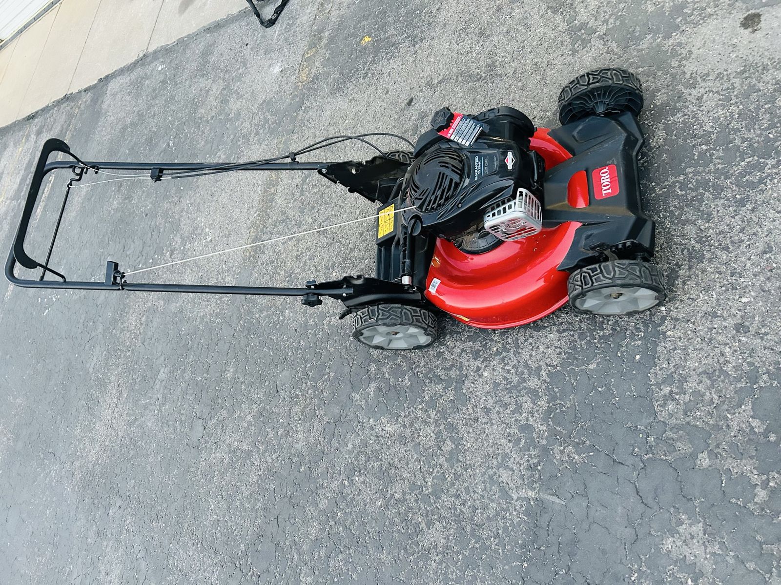 New toro GTS 140cc self propelled mower 