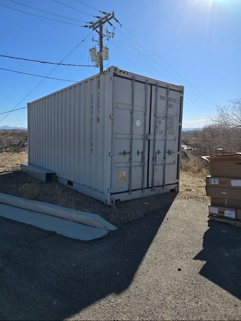 Construction Storage Container with Electrical Materials