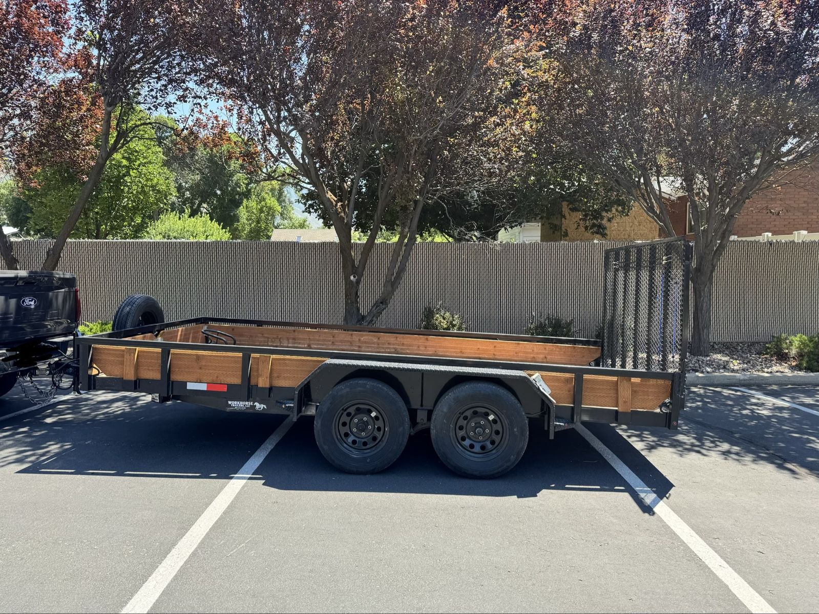 2025 Workhorse Tandem Axle Utility Trailer with Ramp Gate and Spare Tire
