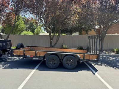 2025 Workhorse Tandem Axle Utility Trailer with Ramp Gate and Spare Tire
