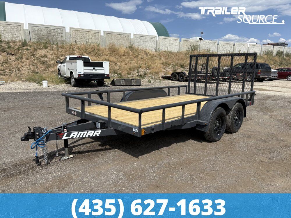7x14 Lamar UC Utility Trailer - 7K GVWR D-Rings