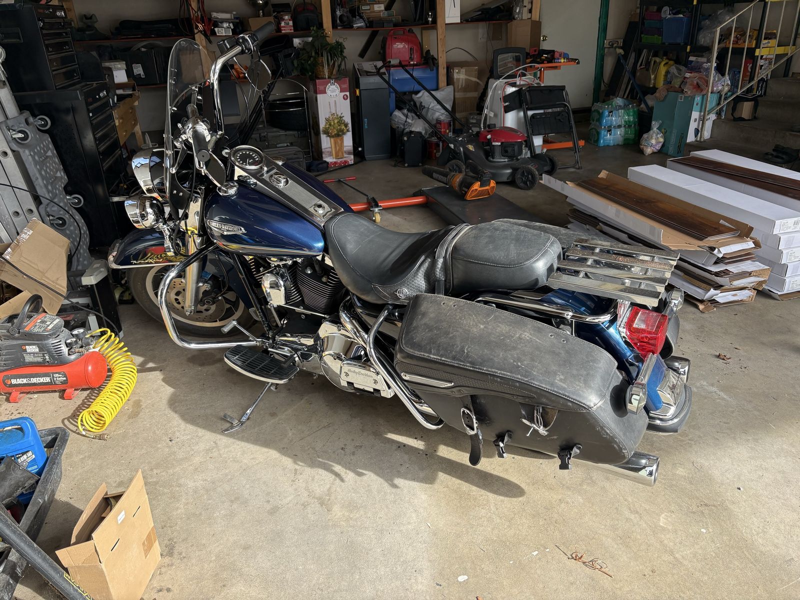 1998 Harley-Davidson Road King EFI FLHR Motorcycle - Blue, 43K Miles