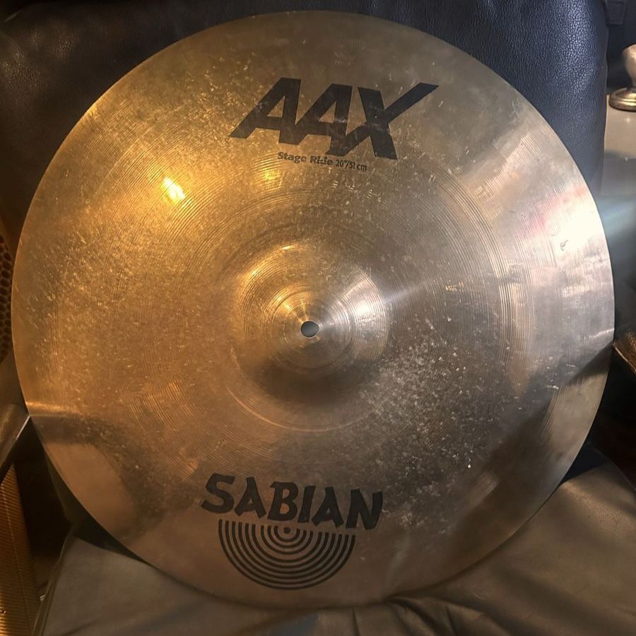 Sabian AAX 20" Stage Ride Cymbal - 51cm - Used Drum Percussion