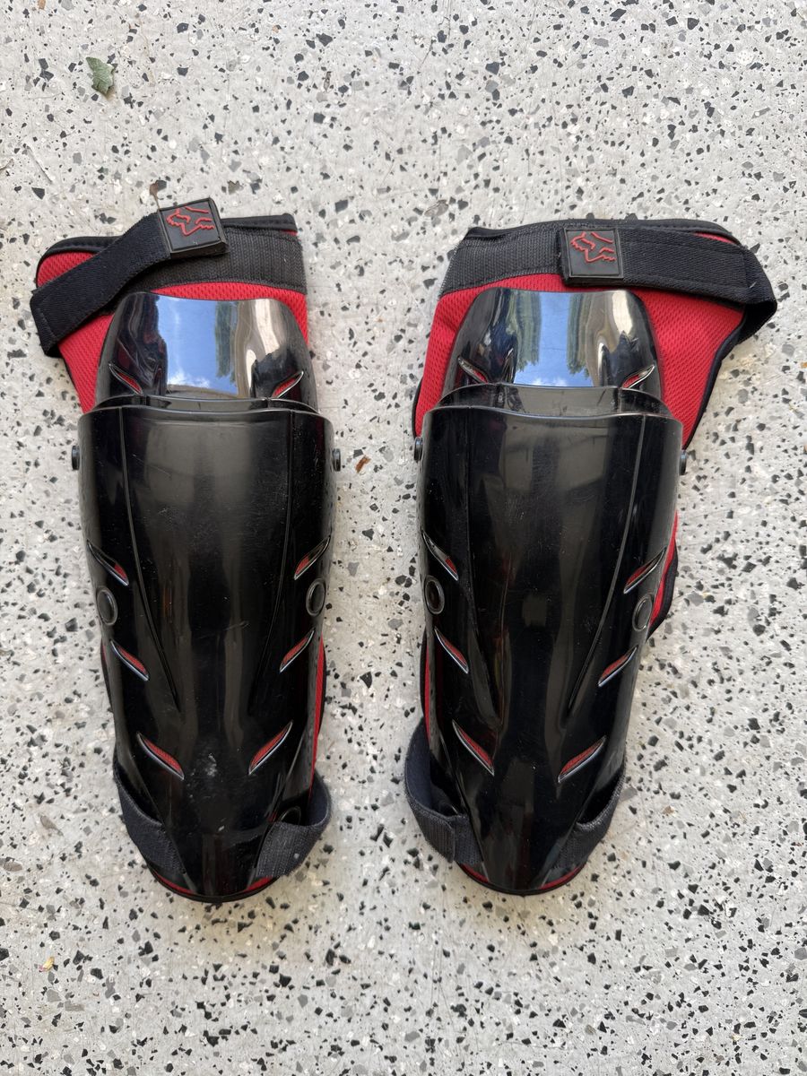Fox Racing Elbow and Forearm Guards - Black and Red Protective Gear
