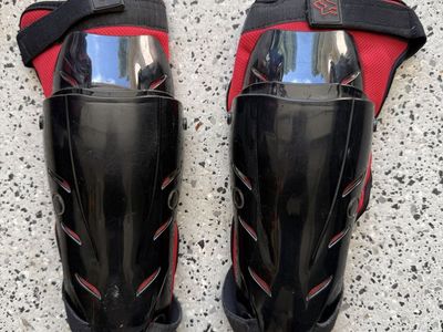 Fox Racing Elbow and Forearm Guards - Black and Red Protective Gear