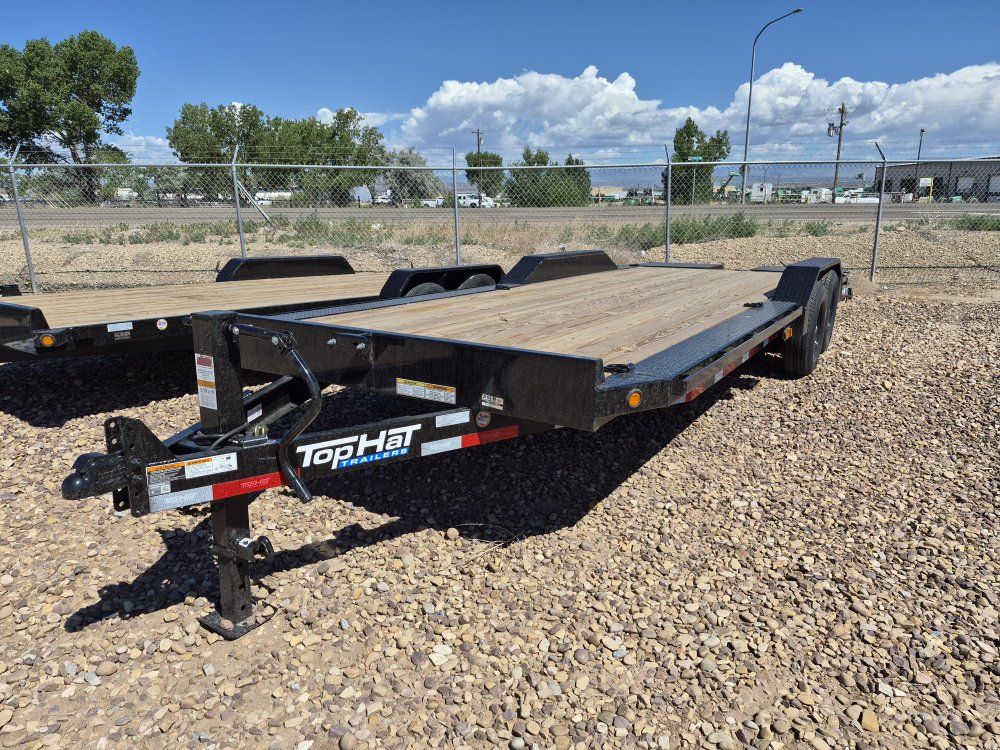 Top Hat Heavy Duty,  WD14 Utility trailer, with mini jumbo ramps. 24' Long