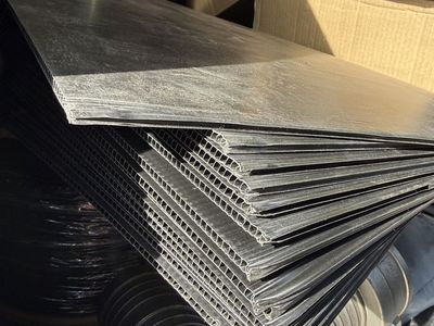 11 sheets of black poly