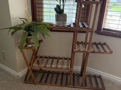 Wooden plant stand