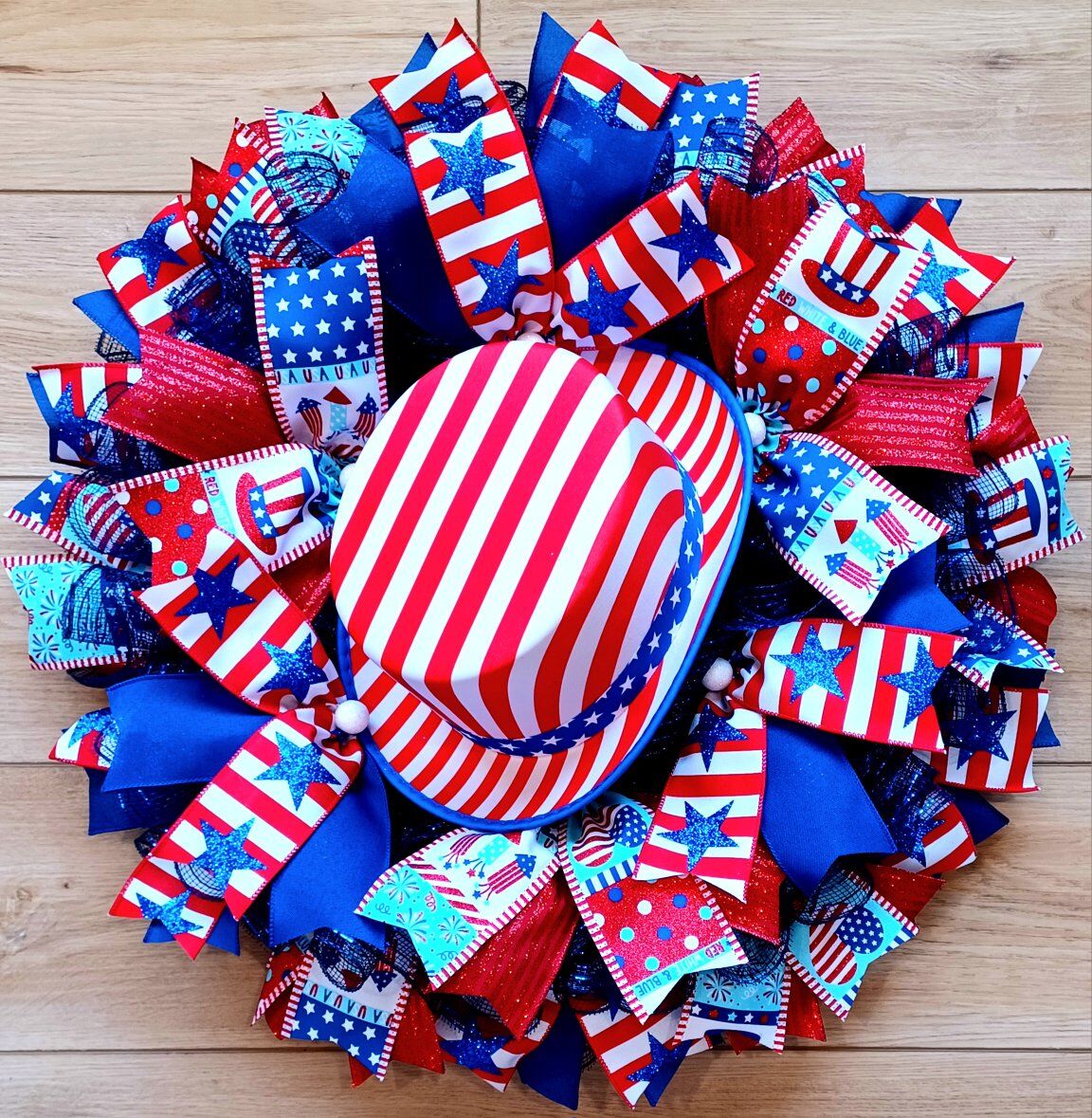 Patriotic Hat Wreath