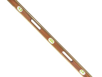 48” Professional Brass Bound Mahogany Level (6 Vials) NEW