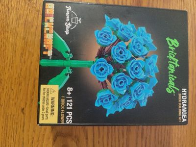 BrickCraft Bricktanicals Flower Shop Hydrangea Building Set (121 pcs, Ages 8+)