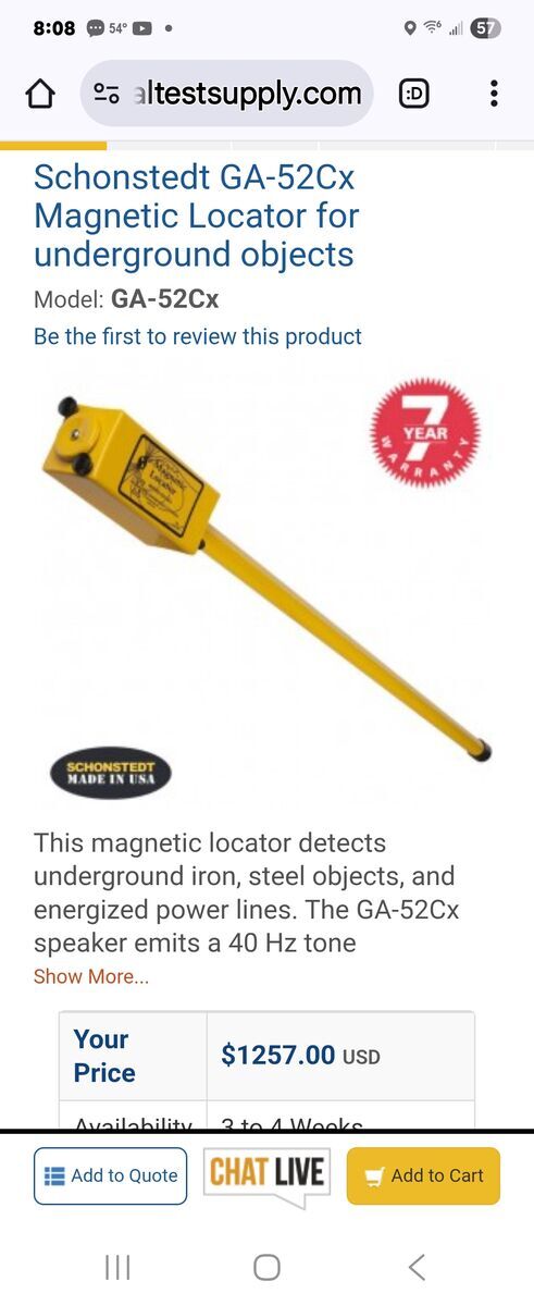 Magnetic Locator For Underground Objects