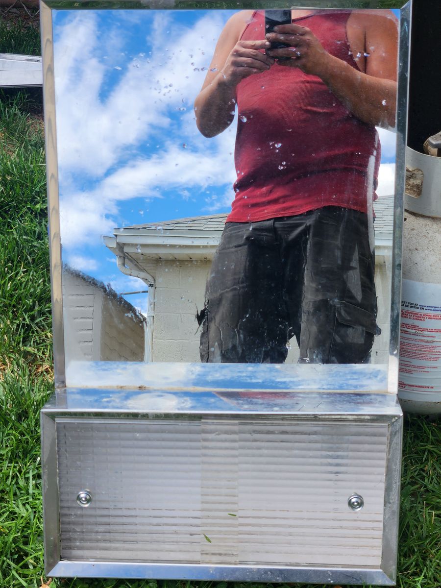 Old medical mirror