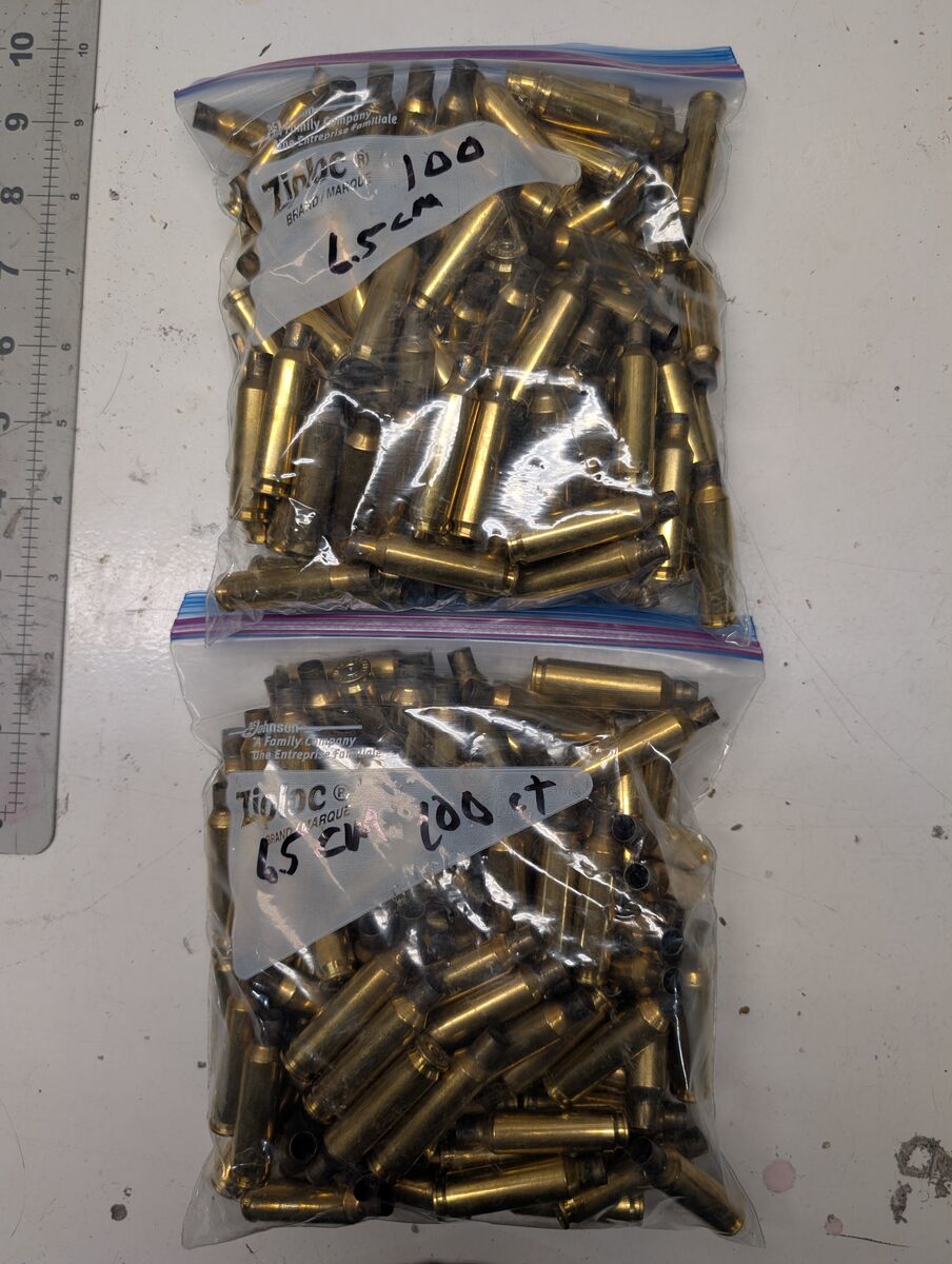 200 Once Fired 6.5 Creed Brass