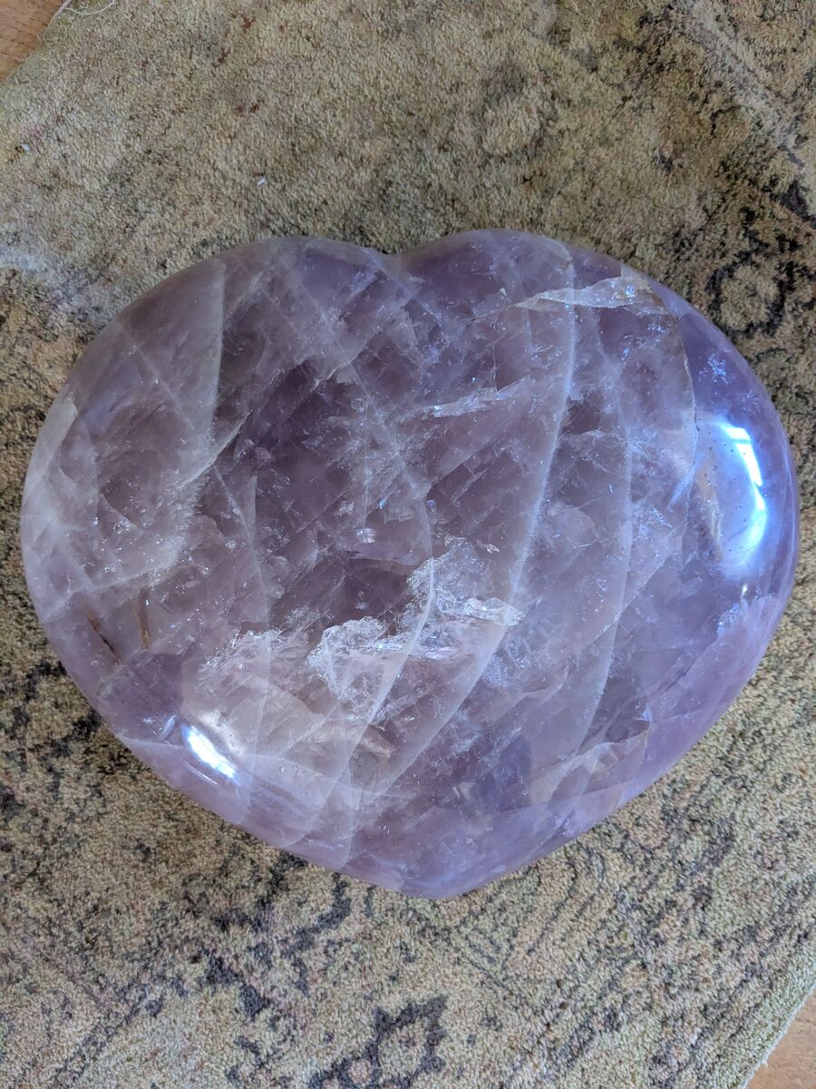 42lb Rose quartz heart shaped gem