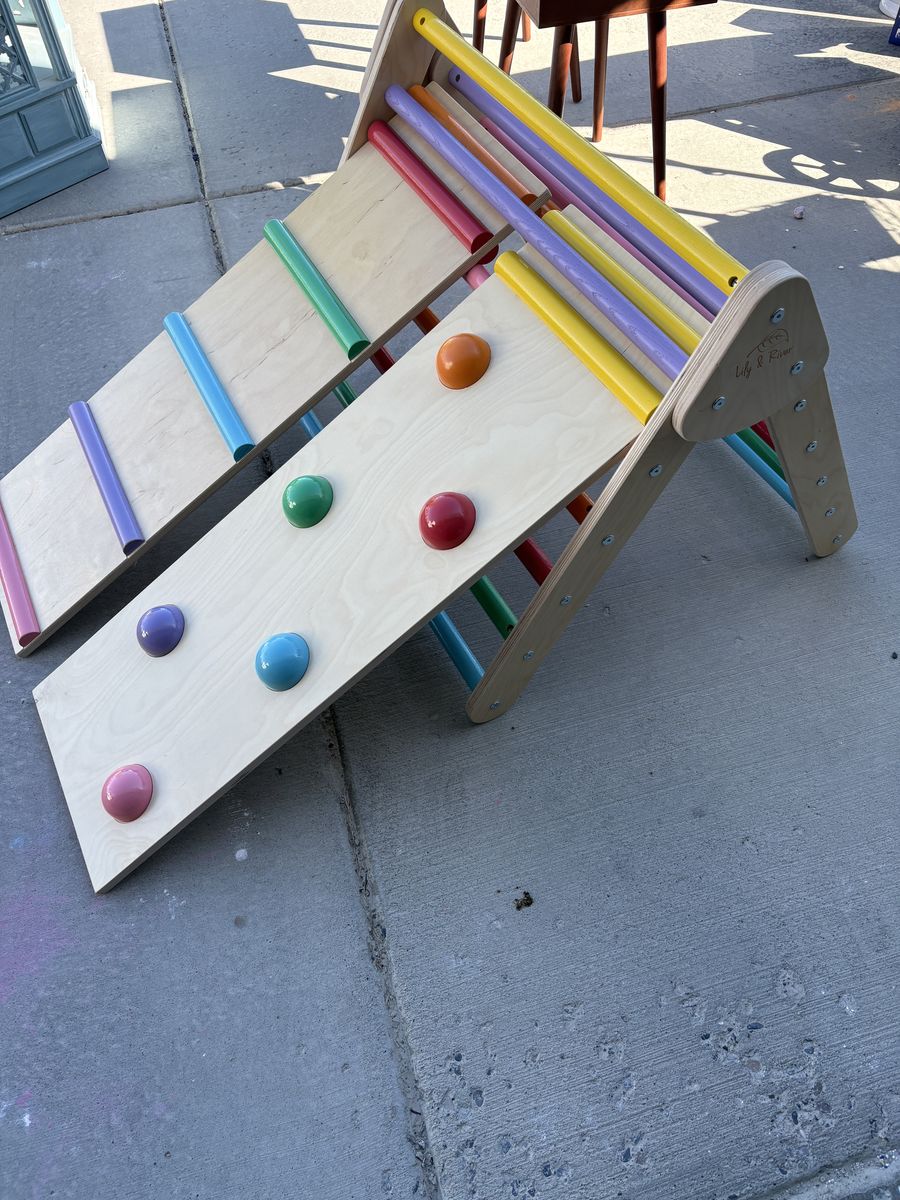 Little Climber Pikler Triangle With Ladder/Slide