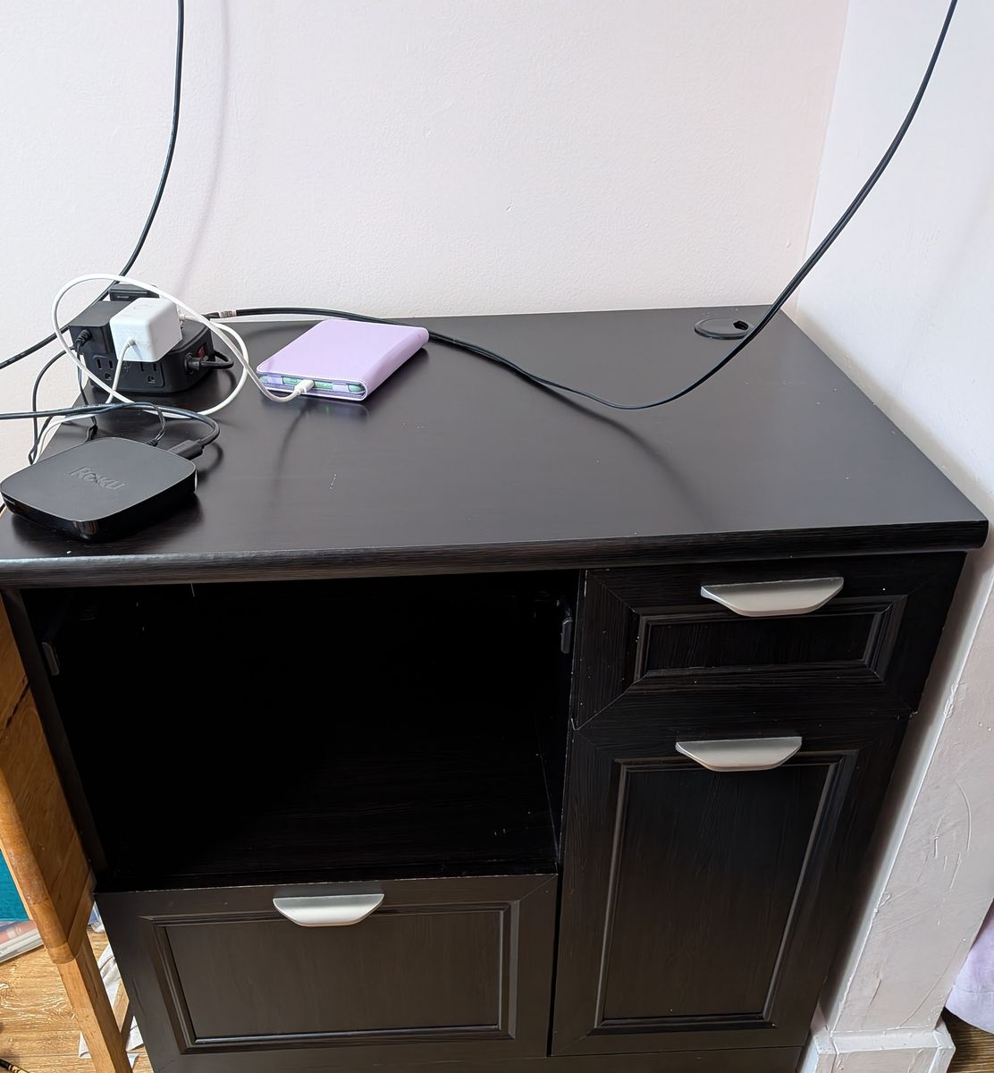 A table/desk. Worked great for my daughter's school work.