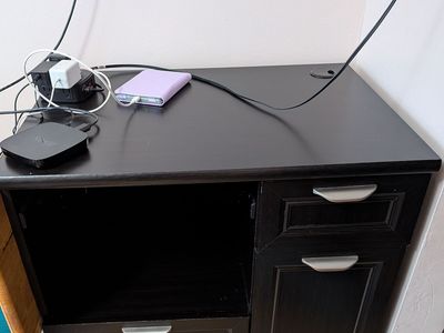 A table/desk. Worked great for my daughter's school work.