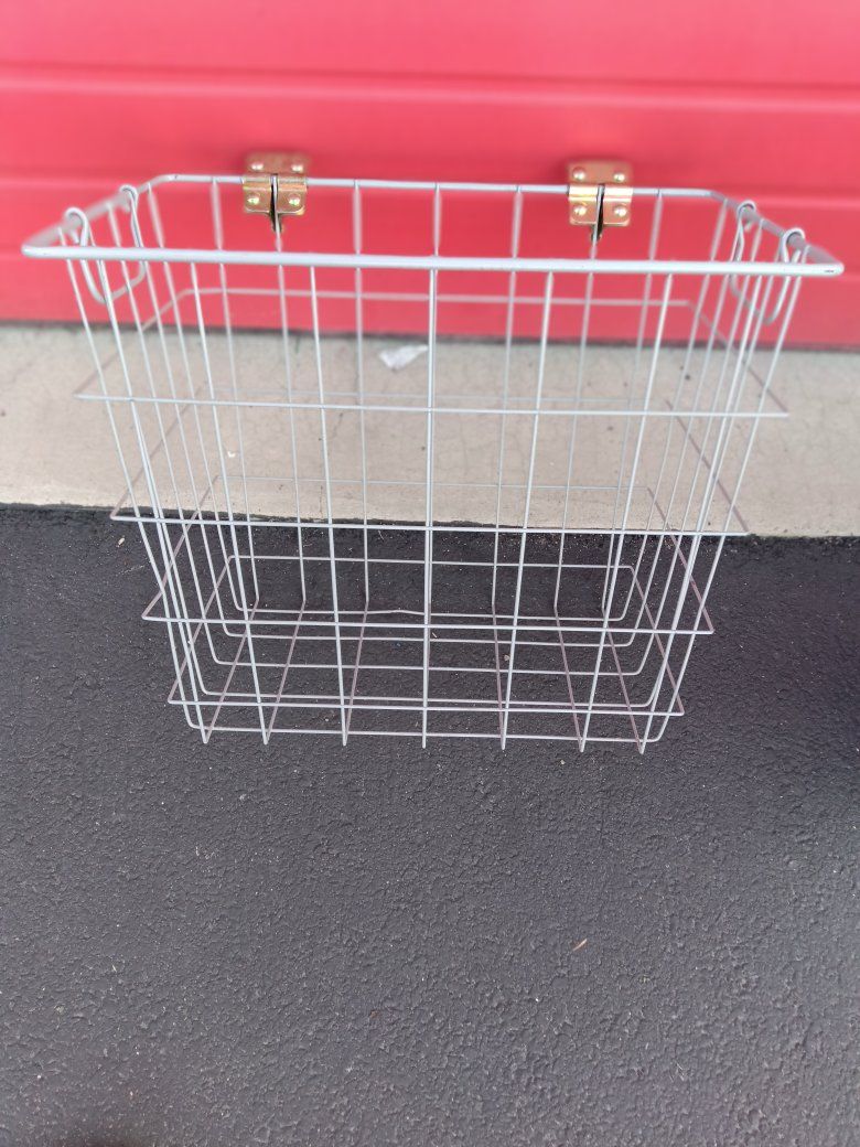 Toll Storage Or Bike ATV Metal Basket New!