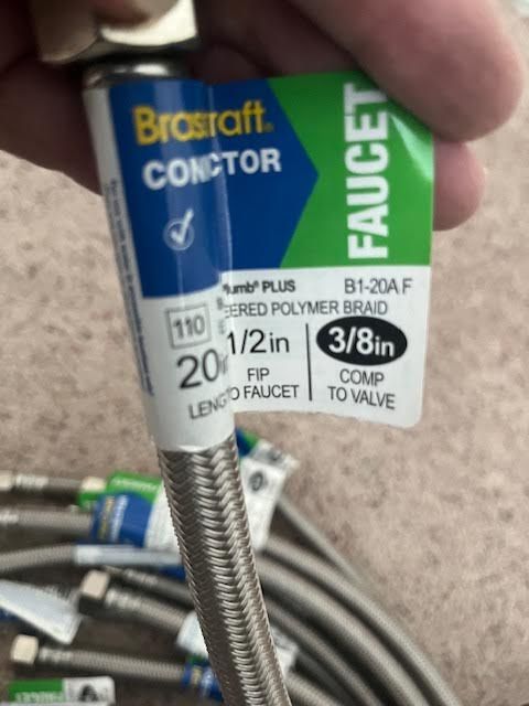 BrassCraft Faucet Supply Lines 13 items