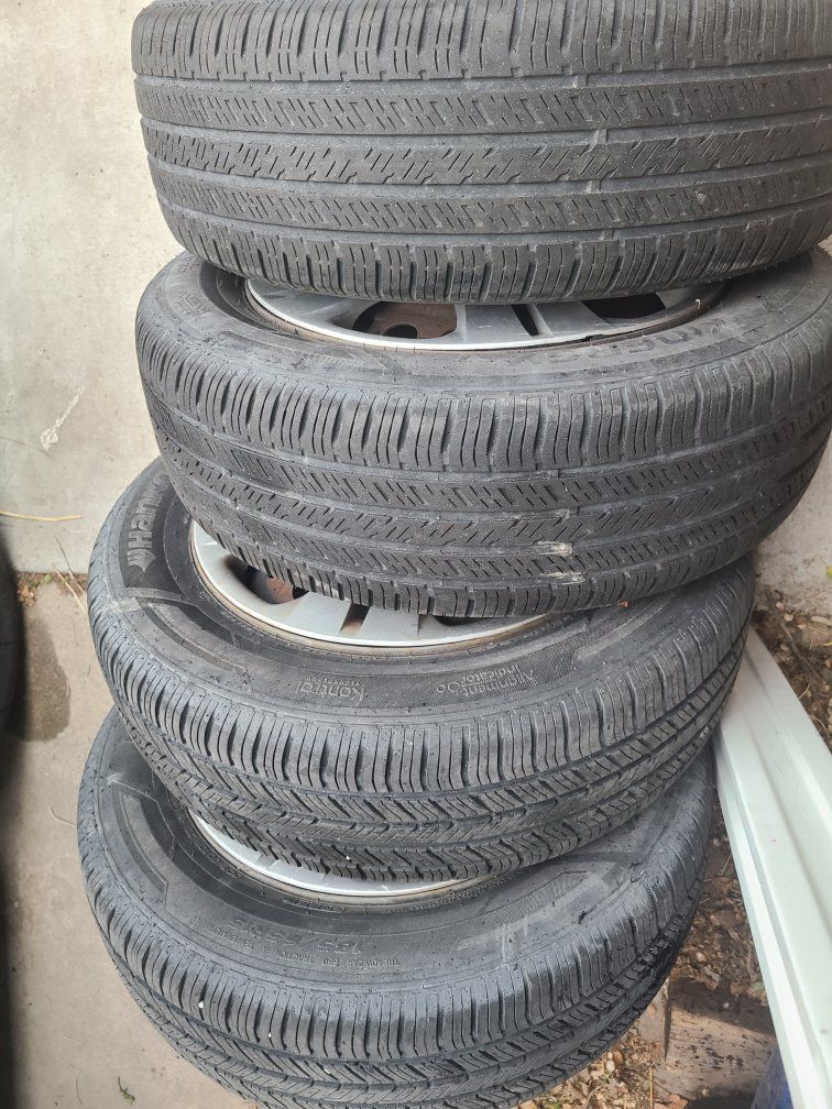 4x100 15" oem Honda wheels & tires Fit, Civic, etc