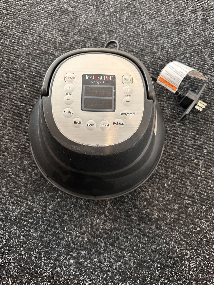 Instant Pot Air Fryer Lid - 6-in-1 functions: Air Fry, Broil, Bake, Roast, Dehydrate, Reheat