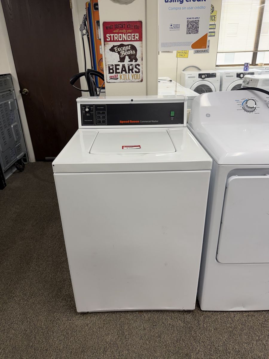 Speed Queen Commercial Washer - White Top Load, Excellent Condition