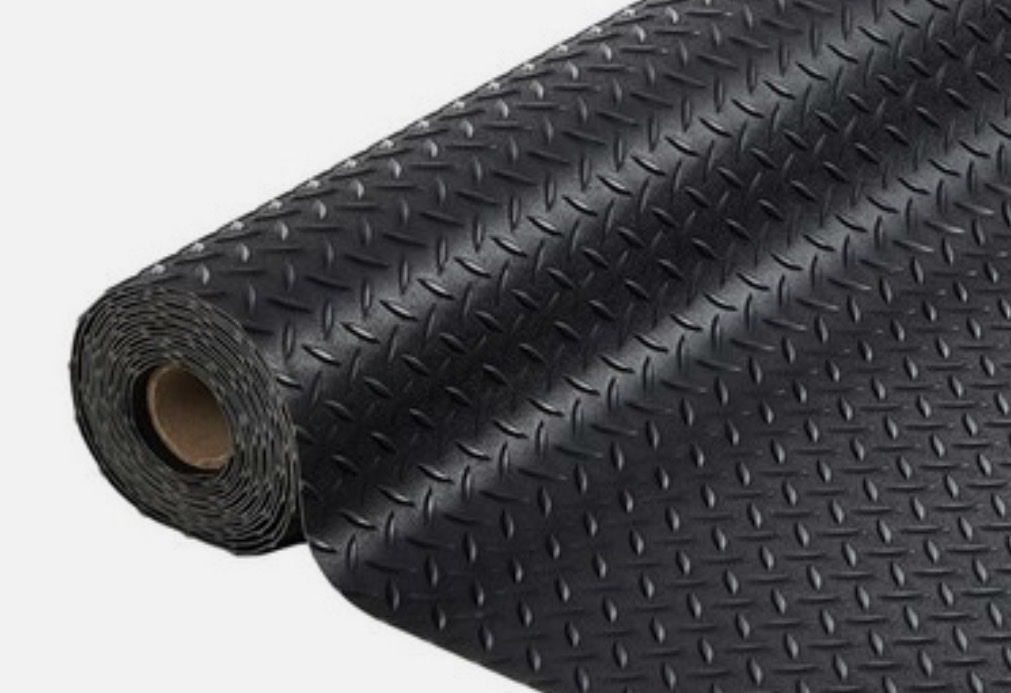 Diamond Plate PVC Rubber Garage Floor Mat