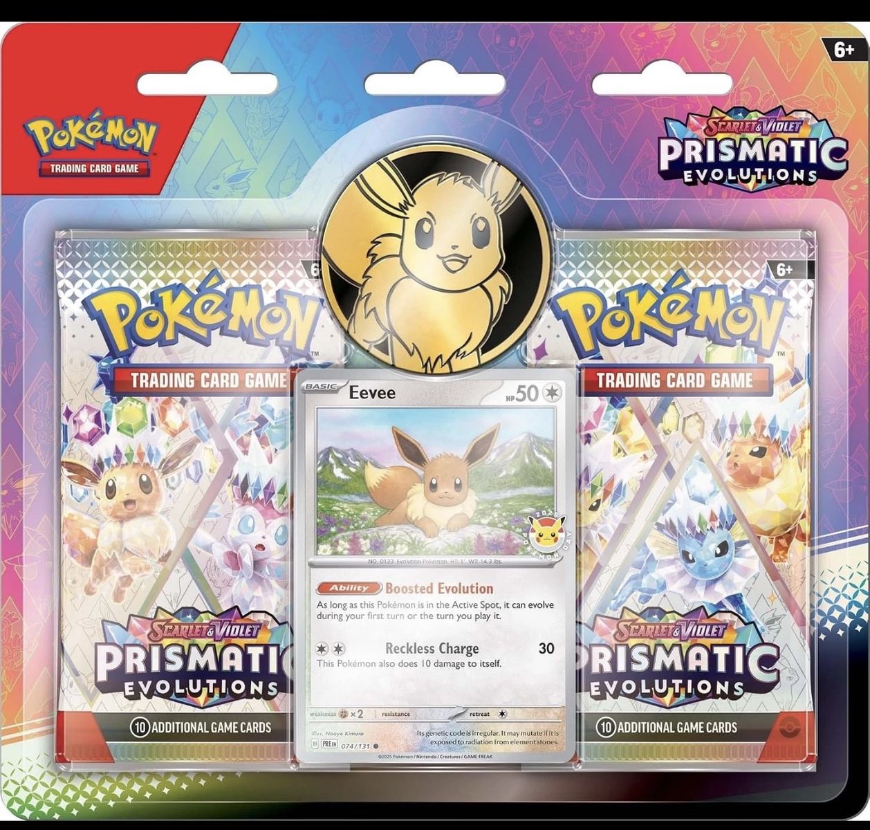 Pokémon Scarlet & Violet Prismatic Evolutions 2-Pack Blister with Eevee Promo