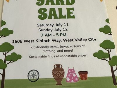 HUGE Yard Sale in West Valley 7/11 & 7/12