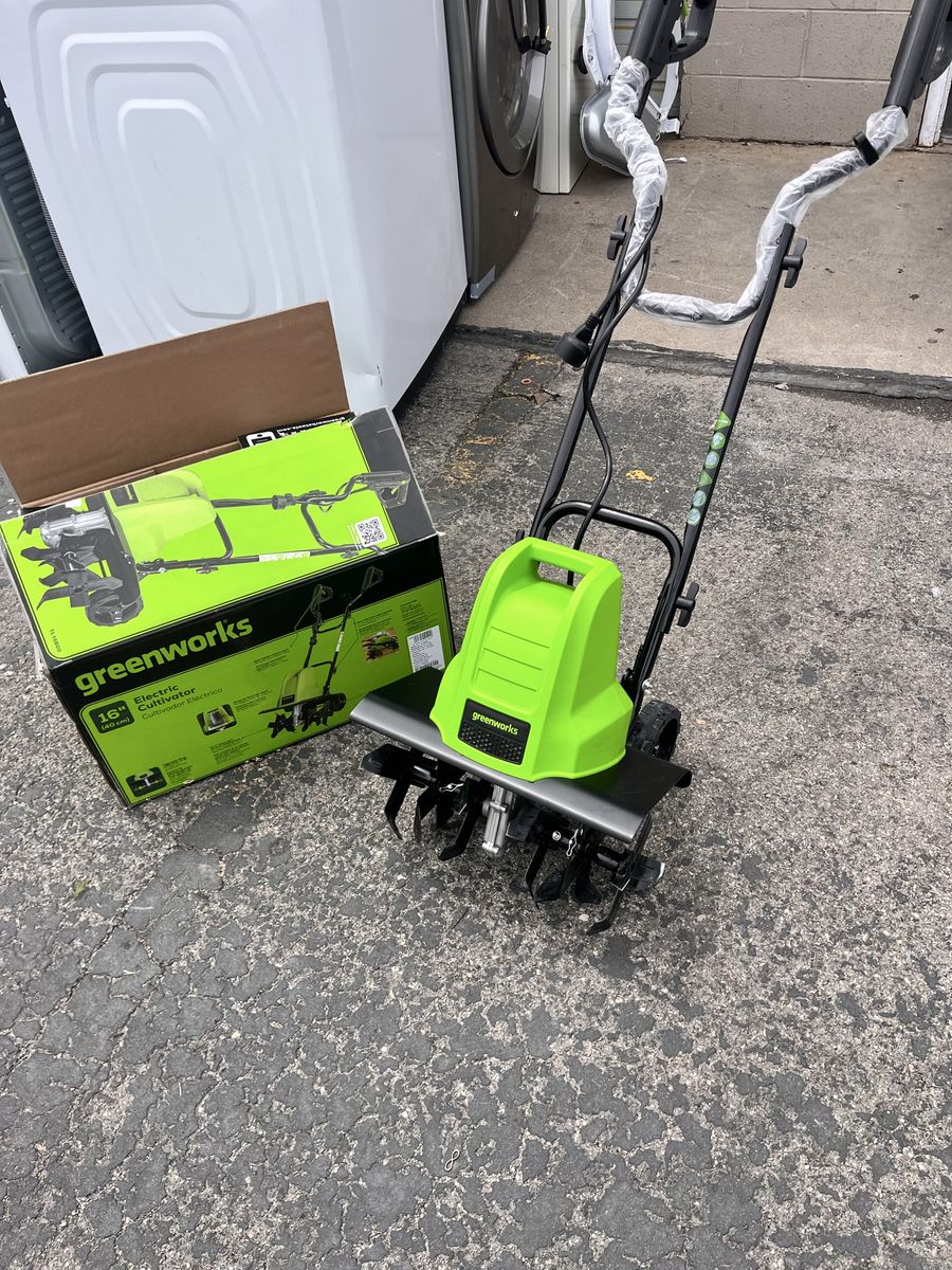 New Greenworks tiller/cultivator