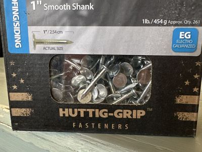 Huttig-Grip Roofing Nails 1" Smooth Shank