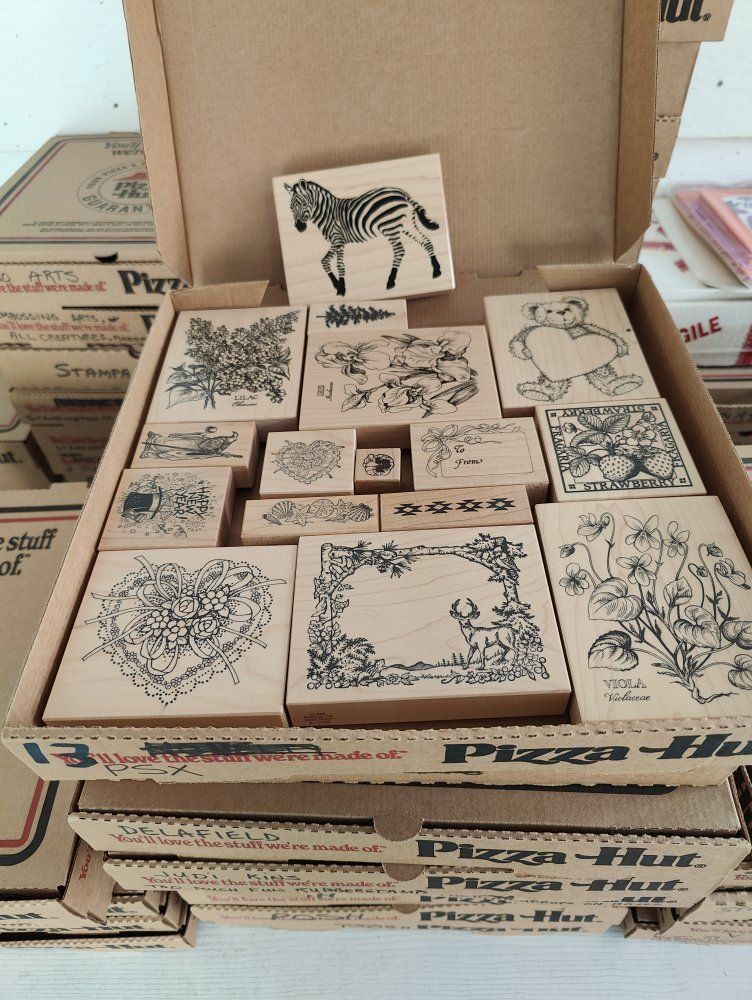 Box #13 of 65, New, old stock rubber stamps, designed mainly for people that like to make their own greeting cards.