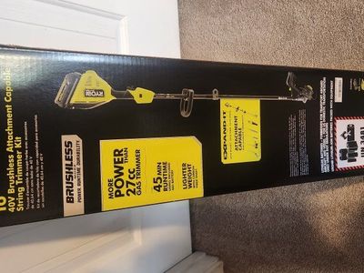 New Ryobi 40 Volt Trimmer + Battery and Charger