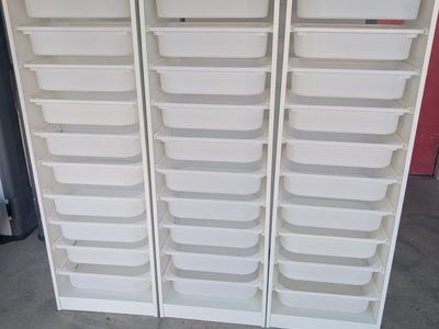 IKEA Trofast Storage Units with Bins - Set of 3