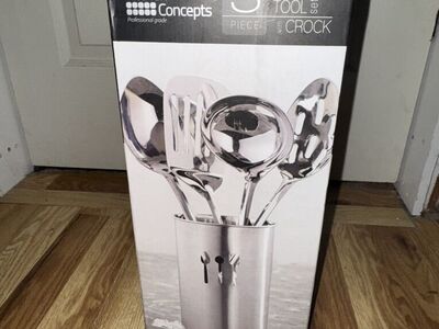 New Kitchen Concepts 5 Piece Stainlesss Steel