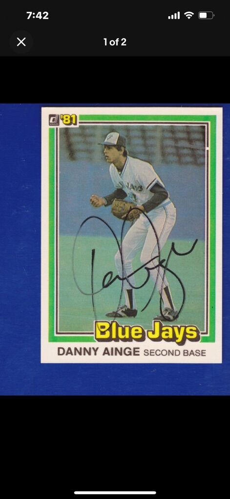 1981 Danny Ainge Autograph Donruss Rookie Card