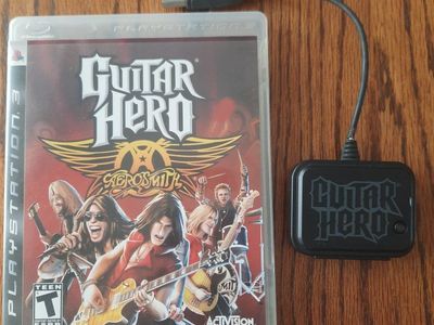 Guitar Hero: Aerosmith (PlayStation 3) with Wireless Receiver/Dongle