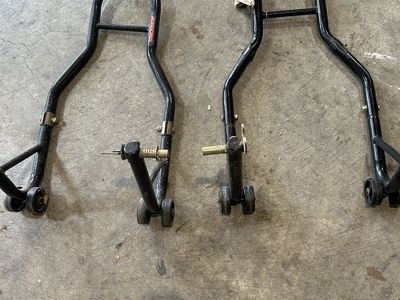 Motorcycle track stand 2 sided
