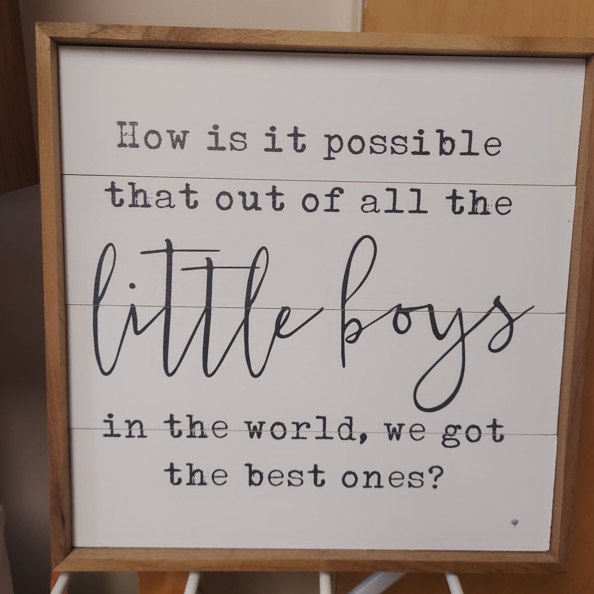 16x16 wood wall sign