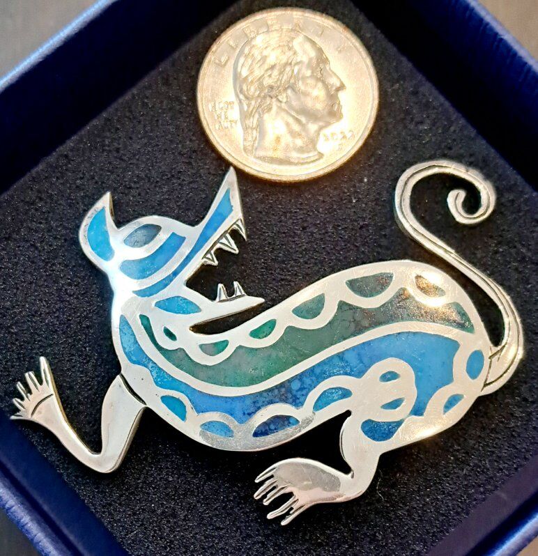 Rare Peruvian GRAZIELLA LAFFI Silver (925) Brooch