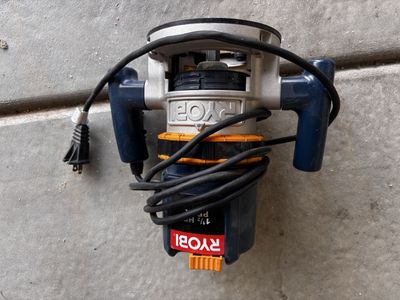 RYOBI 1 1/2 HP Router - Blue & Grey Router with Cord