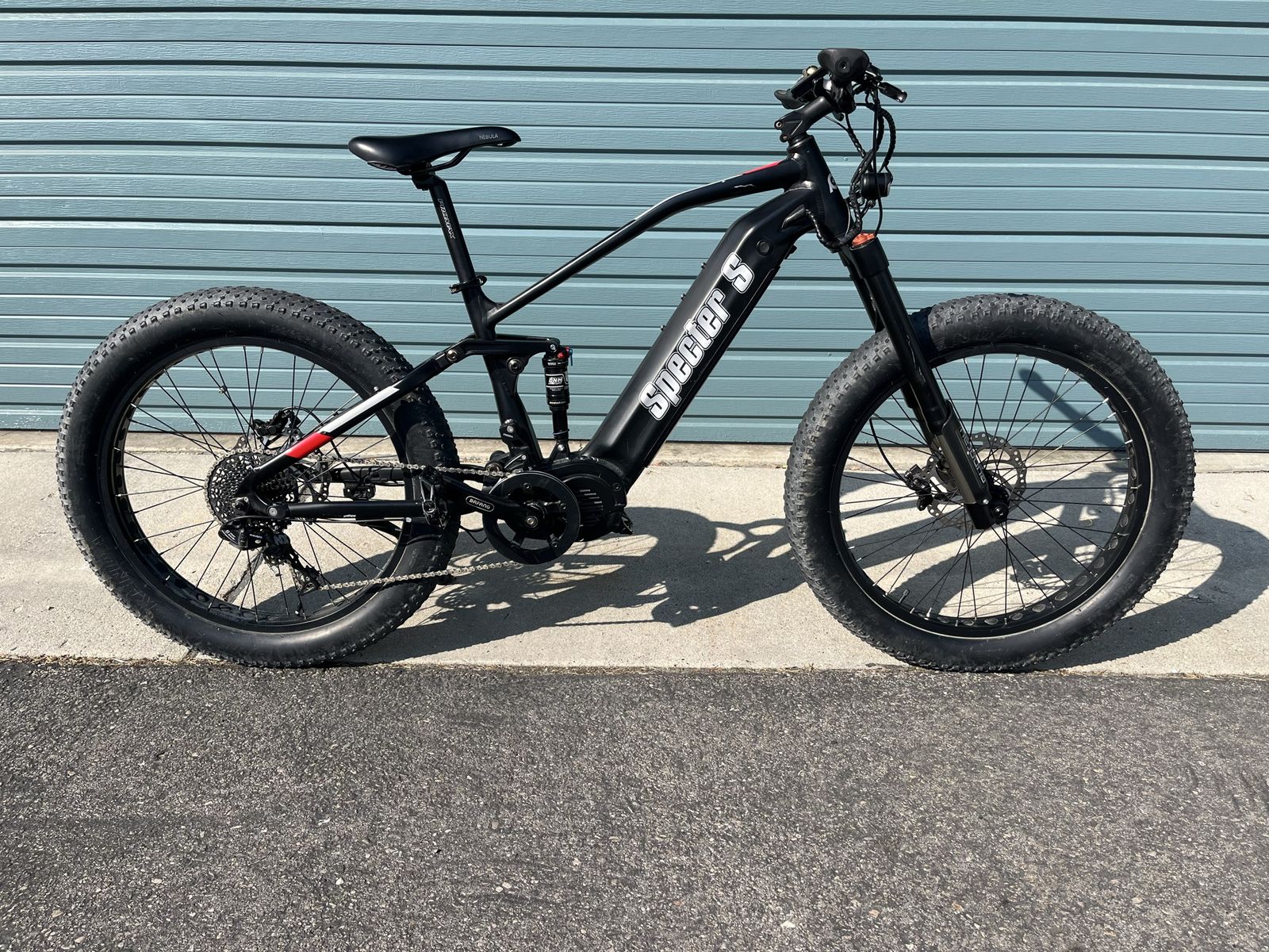 Eunorau Specter S Full Suspension Electric Fat Tire Bike Bafang Mid-Drive Motor