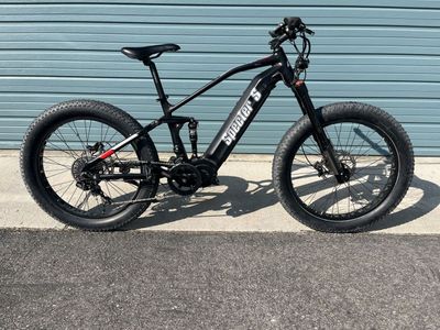 Eunorau Specter S Full Suspension Electric Fat Tire Bike Bafang Mid-Drive Motor