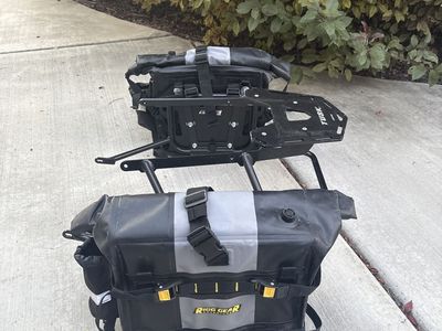 Tusk Pannier Racks & Rigg Gear Adventure Dry Bags Motorcycle Luggage System