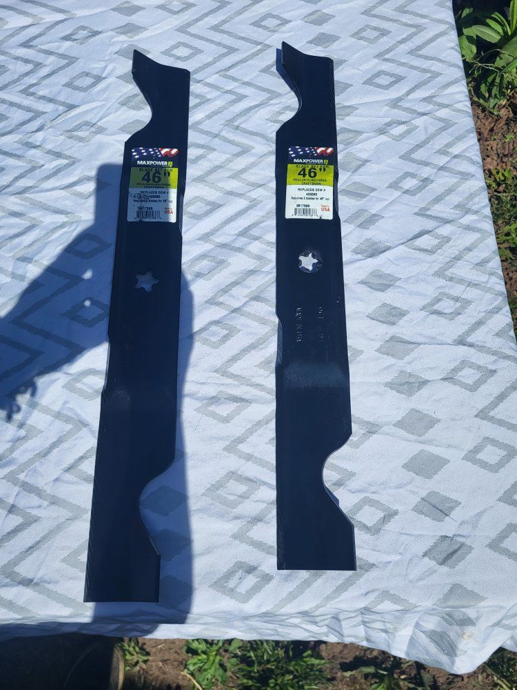 Maxpower 46" Lawn Mower Blade Set for Poulan/Husqvarna/Craftsman - Replaces OEM #405380