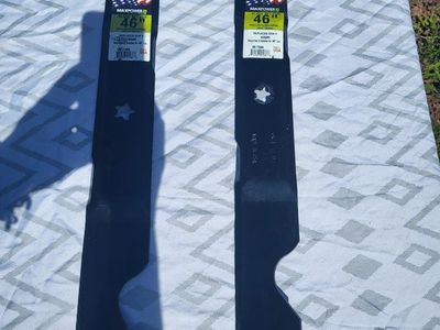 Maxpower 46" Lawn Mower Blade Set for Poulan/Husqvarna/Craftsman - Replaces OEM #405380