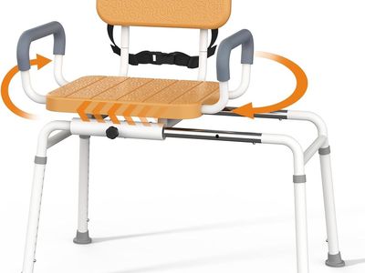 NEW Sliding Shower Chair Swivel Tub Transfer Bench, Rotating Transfer Bench with Slide-in Design, 350 lbs