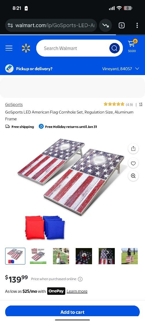 corn hole set