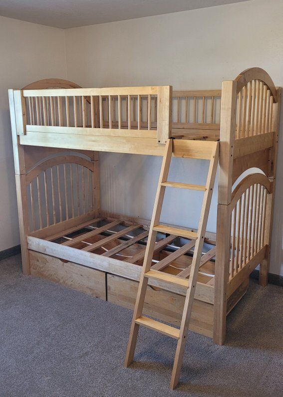 SOLID Wood Twin Bunk Bed